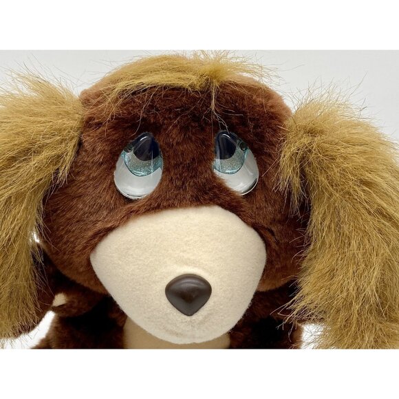 Vintage 1989 Galoob LOST ‘N and FOUNDS Plush Puppy Dog Caramel Brown Crying - Picture 5 of 5